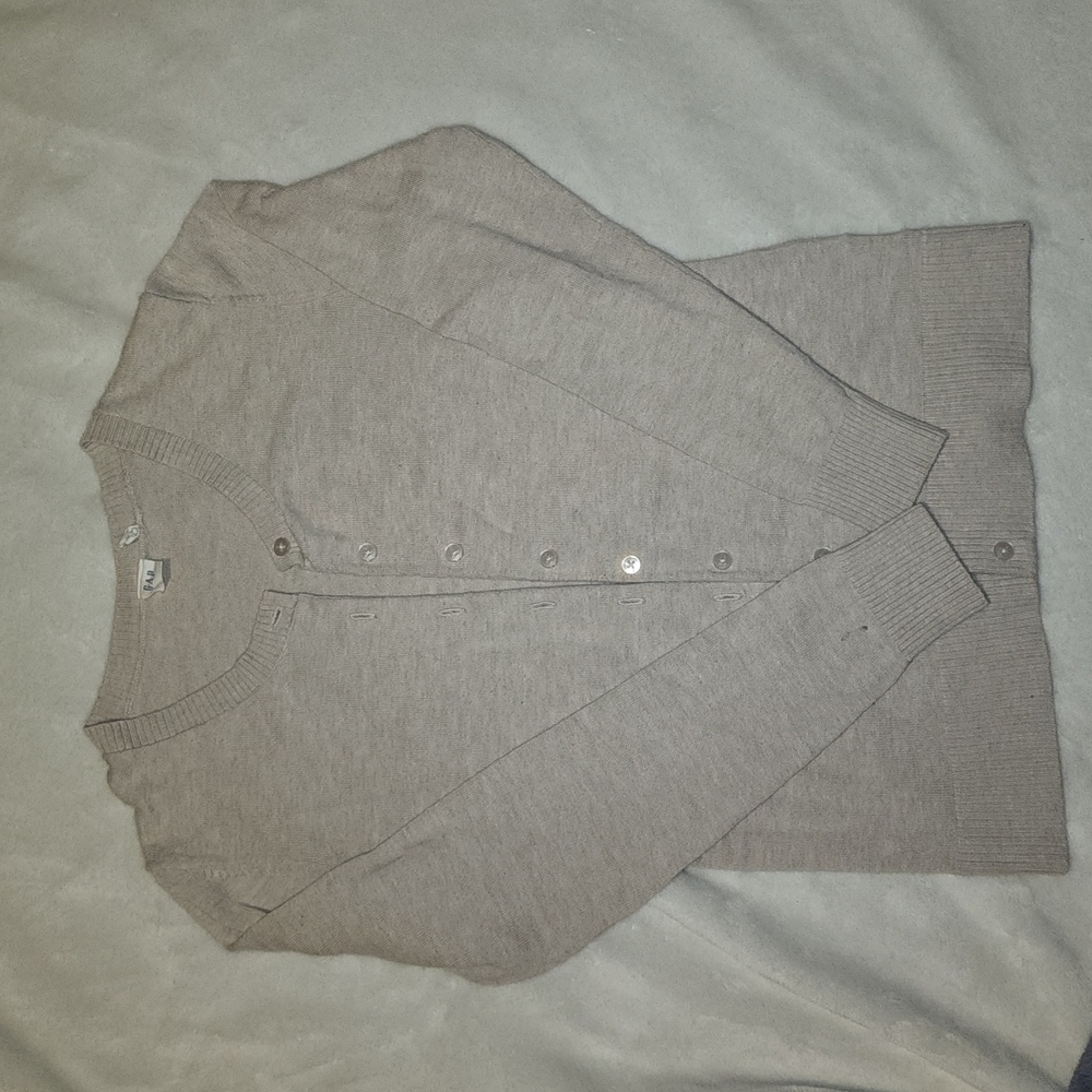 Tan gap button down cardigan
